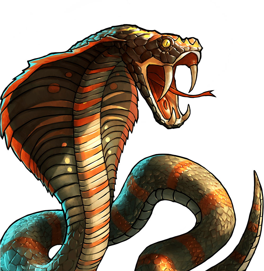 Cobra Png - Gambar Ular Cobra Keren Clipart (1024x1024), Png Download