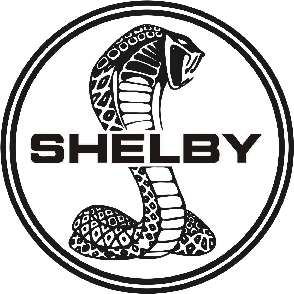 Shelby Cobra - Shelby Png - Mustang Shelby Cobra Logo Clipart (1125x1125), Png Download