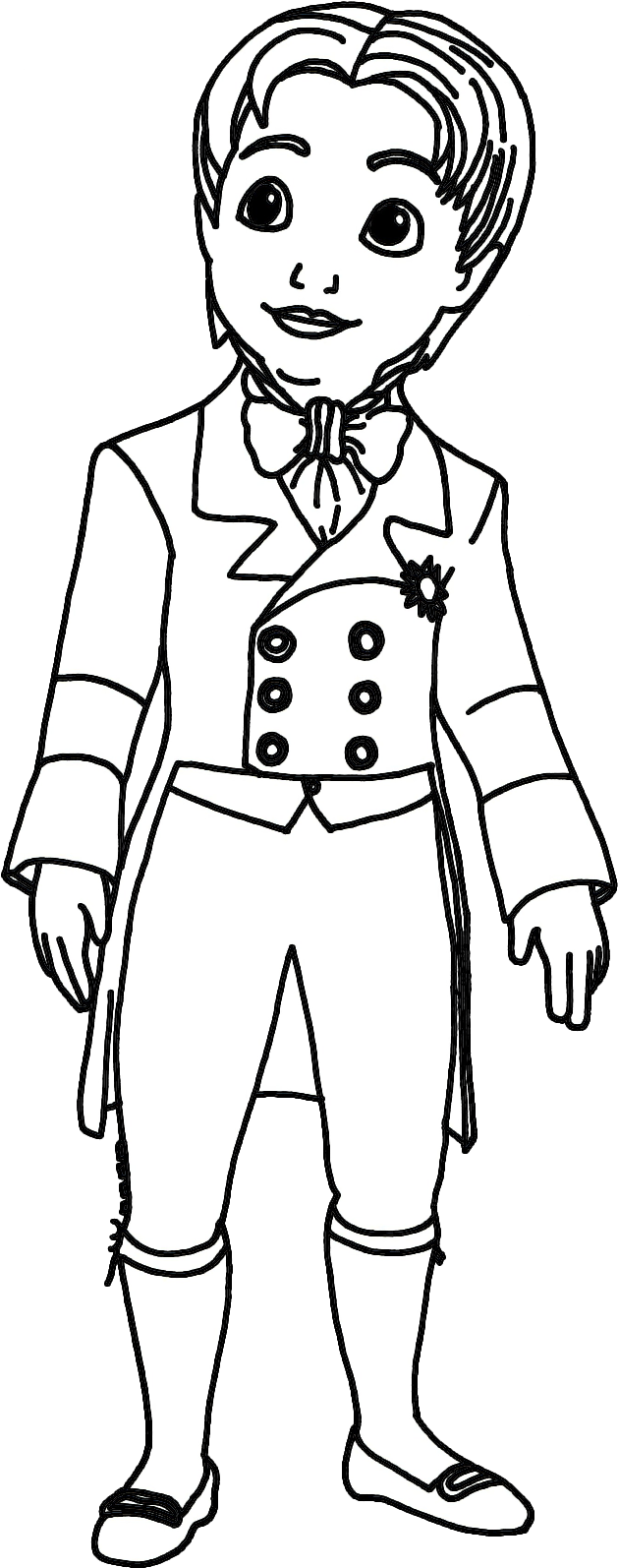 Jogo Pinte James De No Jogos - Princesse Sofia Coloriage Clipart (633x1600), Png Download