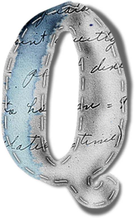 Letra Q Some Words, Paper Envelopes, Vintage - Bangle Clipart (687x936), Png Download