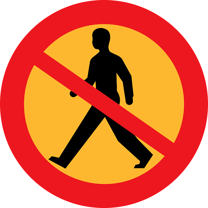 Sidewalk Clipart Transparent - No Entry Sign Vector - Png Download (719x720), Png Download