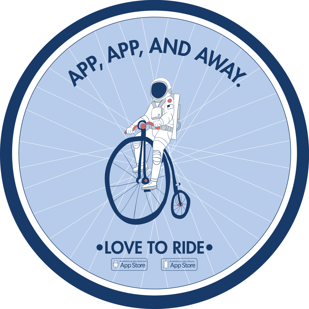 Astronaut Final Sidewalk - Hybrid Bicycle Clipart (1000x1000), Png Download