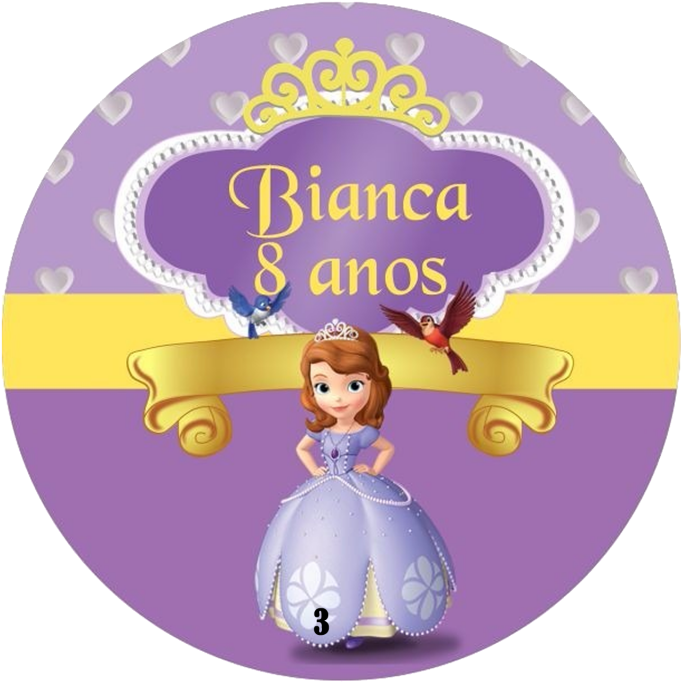 50 Adesivos Personalizados Princesinha Sofia - Masha Y El Oso Clipart (800x800), Png Download