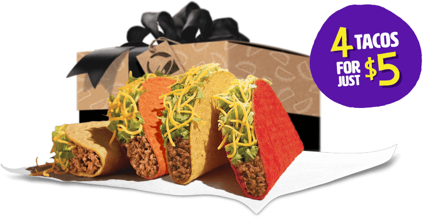 Taco Bell Gift Set - Fast Food Clipart (830x428), Png Download