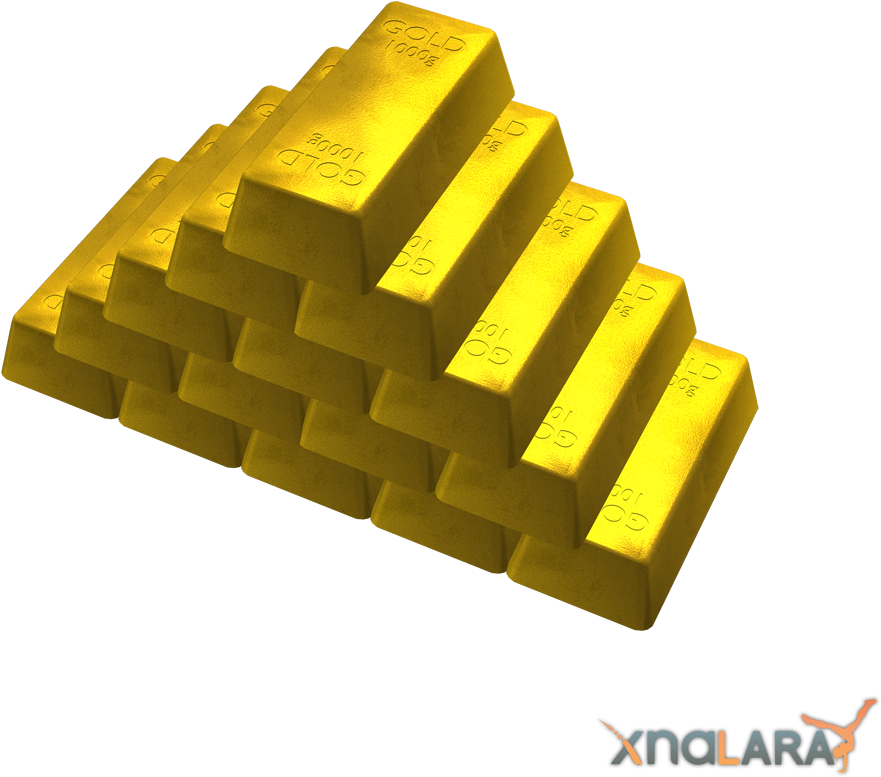 Free Icons Png - Gold Bar Transparent Background Clipart (1000x1000), Png Download