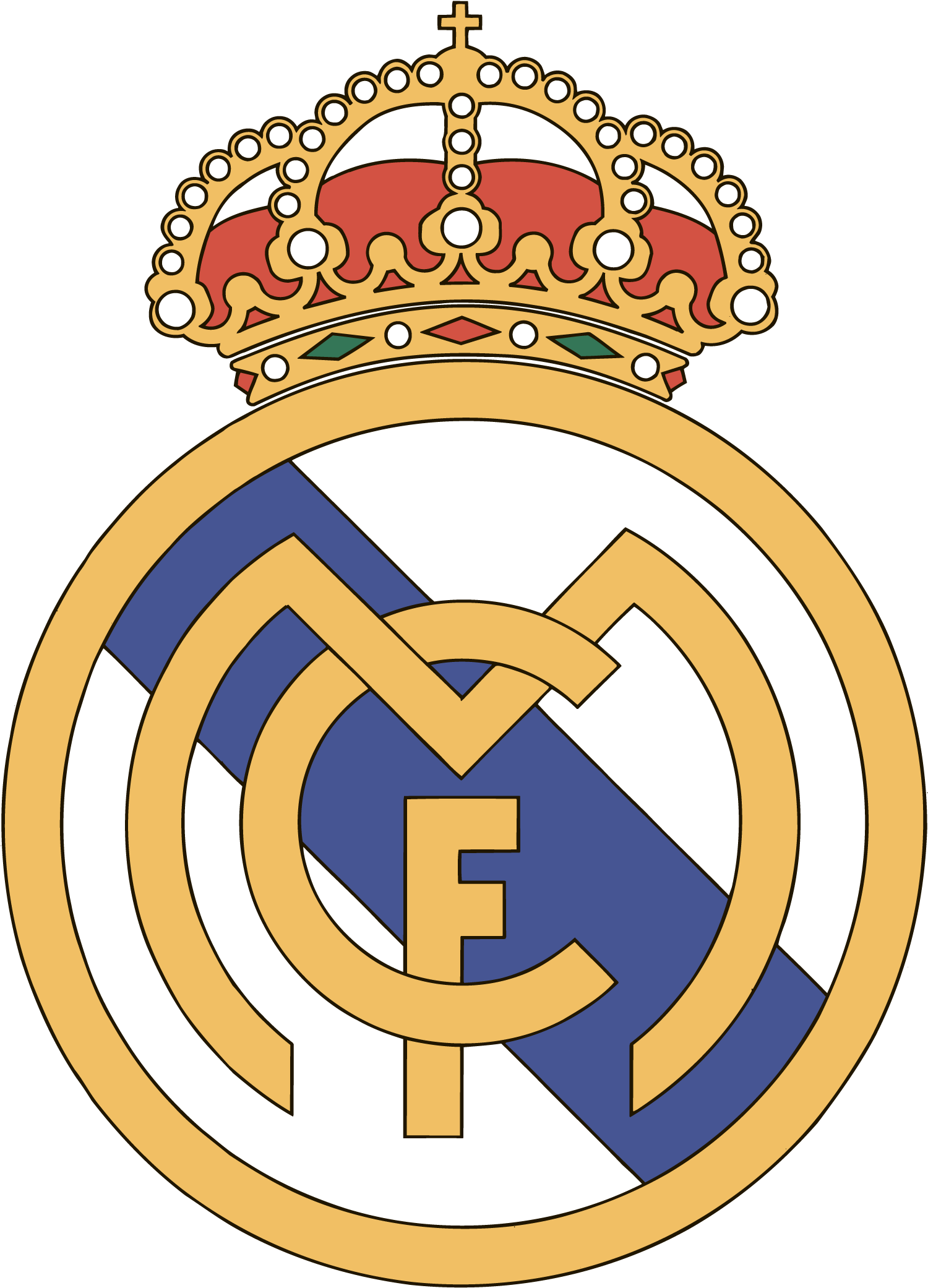 Real Madrid C F Logo Png Transparent - Logo Real Madrid Dream League Soccer 2019 Clipart (2400x2400), Png Download