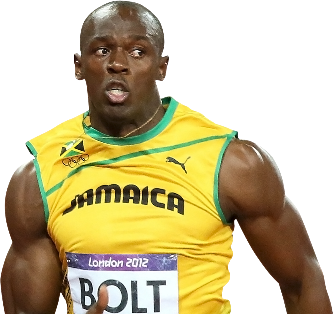 Download Usain Bolt Png Transparent Image - Usain Bolt Png Clipart (1292x1080), Png Download
