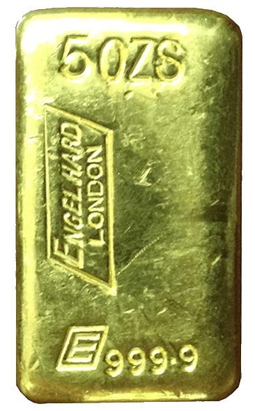 5 Oz Engelhard Gold Bar Clipart (600x600), Png Download