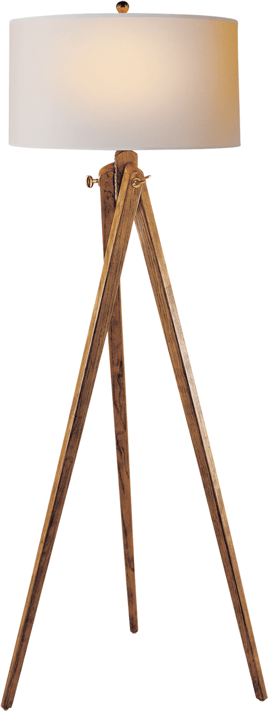 Tripod Floor Lamp Circa Lighting - Wooden Tripod Floor Lamp Clipart (1440x1440), Png Download