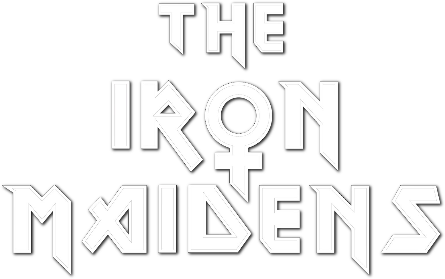 The Iron Maidens - Calligraphy Clipart (1560x983), Png Download