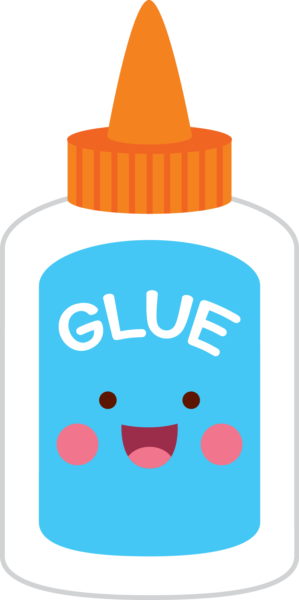 Daily Schedule - Glue Bottle Clipart Png Transparent Png (1039x2085), Png Download