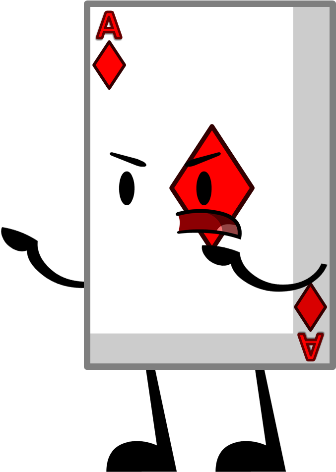Bfdi Card , Png Download - Bfdi Playing Card Clipart (677x952), Png Download