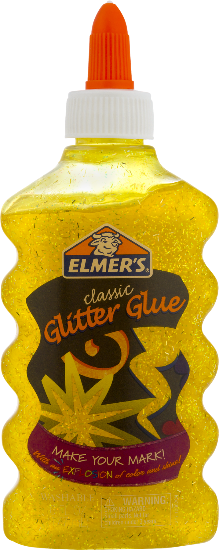 Elmer's Classic Non-toxic Washable Glitter Glue, 6 - Elmer's Glitter Glue Pink Clipart (1800x1800), Png Download