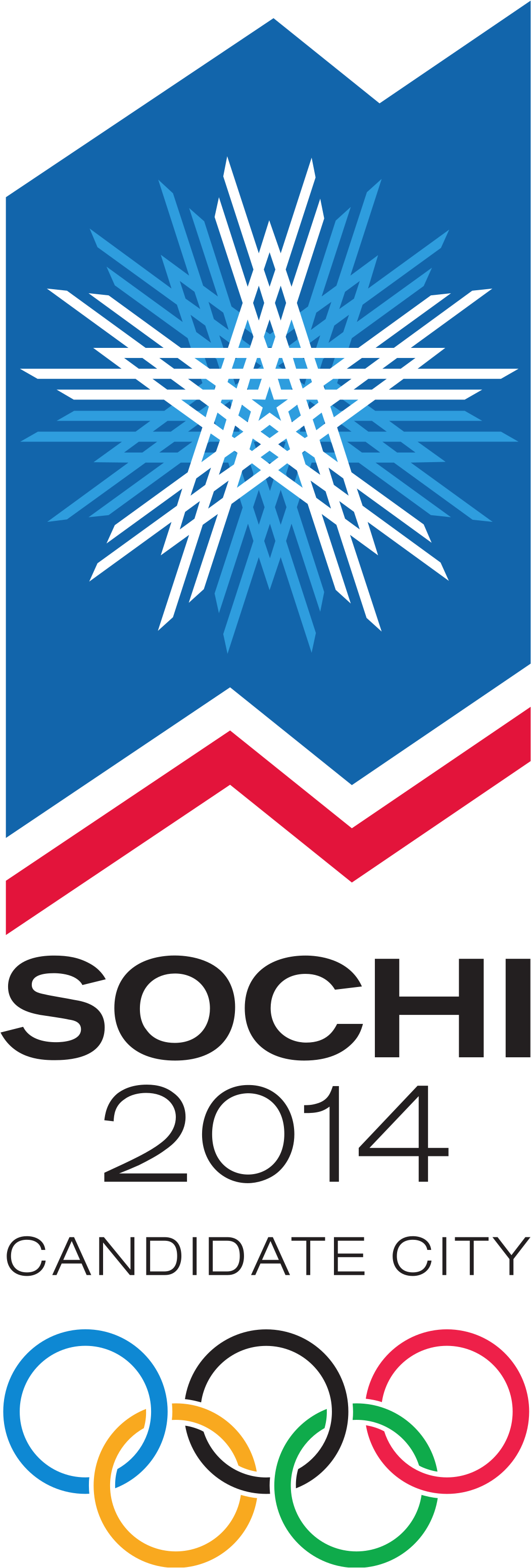 Sochi 2014 Winter Olympics Logo Png Transparent - Sochi 2014 Clipart (2400x5510), Png Download