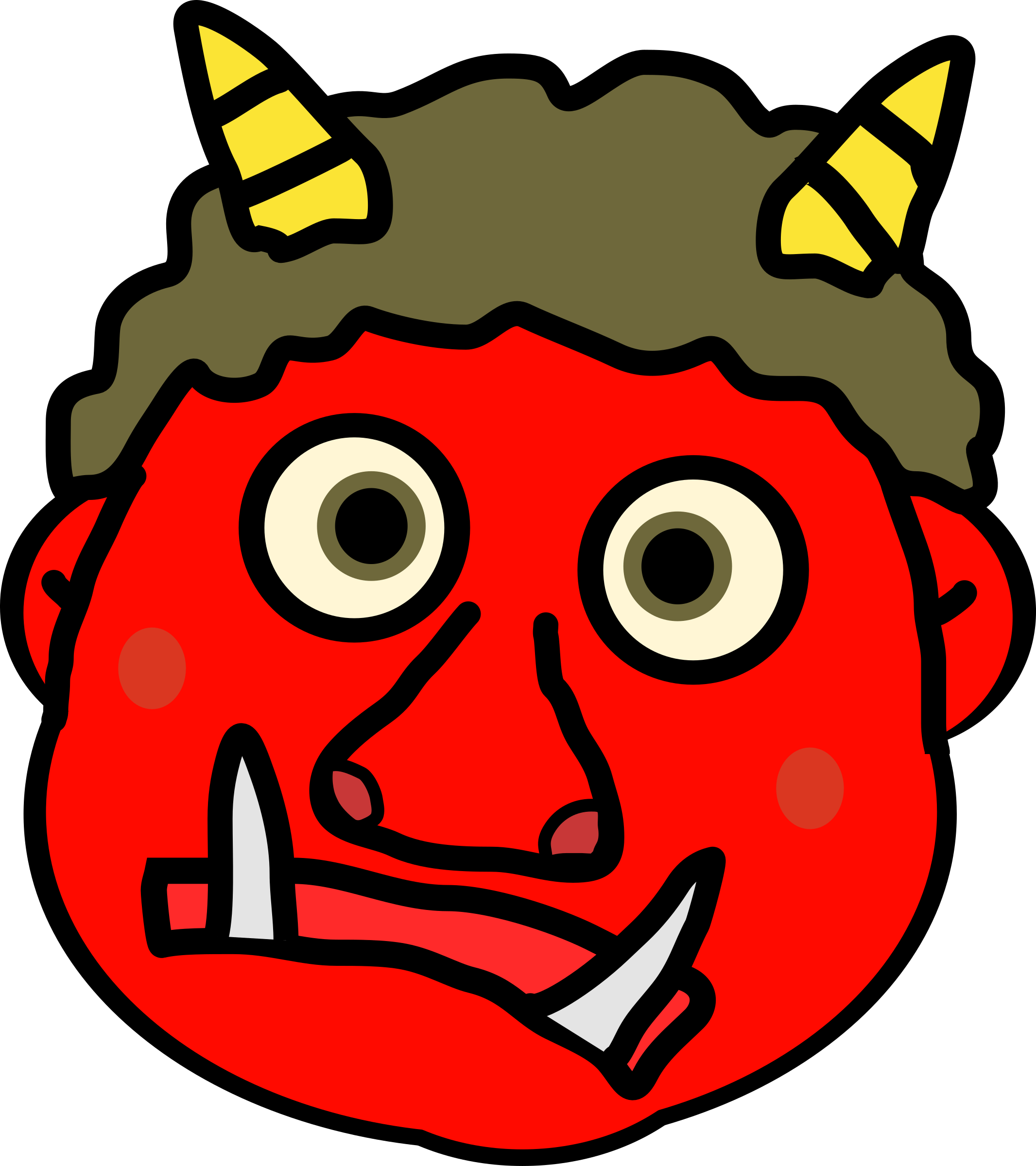 Clipart - Oni Setsubun - Png Download (2132x2400), Png Download