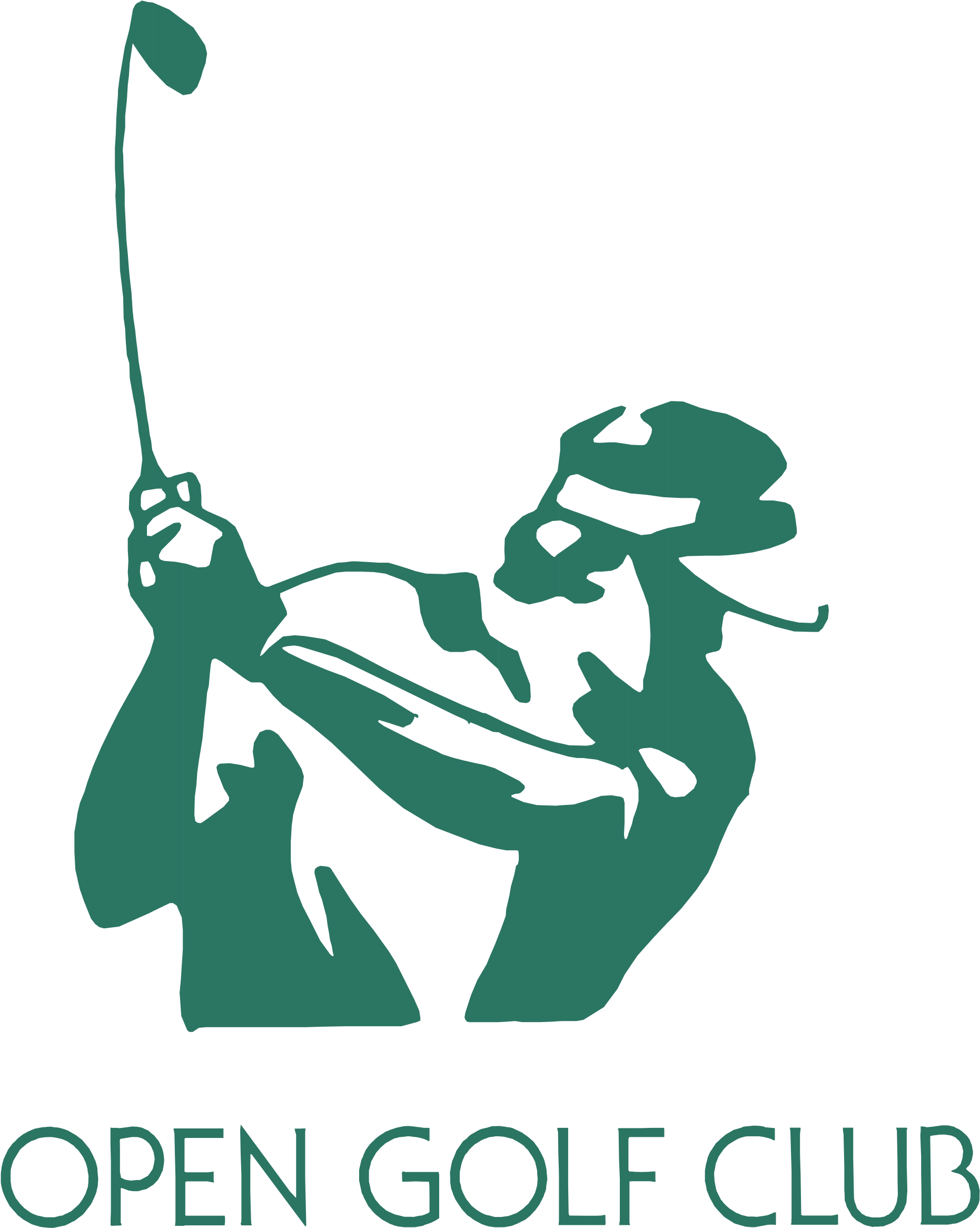 Open Golf Club Logo Png Transparent - Logo Club De Golf Clipart (2400x2400), Png Download