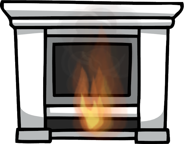 Clipart Royalty Free Stock Furnace Fireplace Scribblenauts - Scribblenauts Fireplace - Png Download (643x504), Png Download