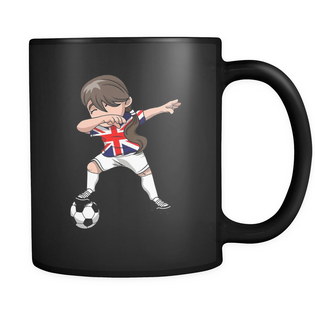 British Dabbing Soccer Girl - Wedding Mug Designs Clipart (1024x1024), Png Download