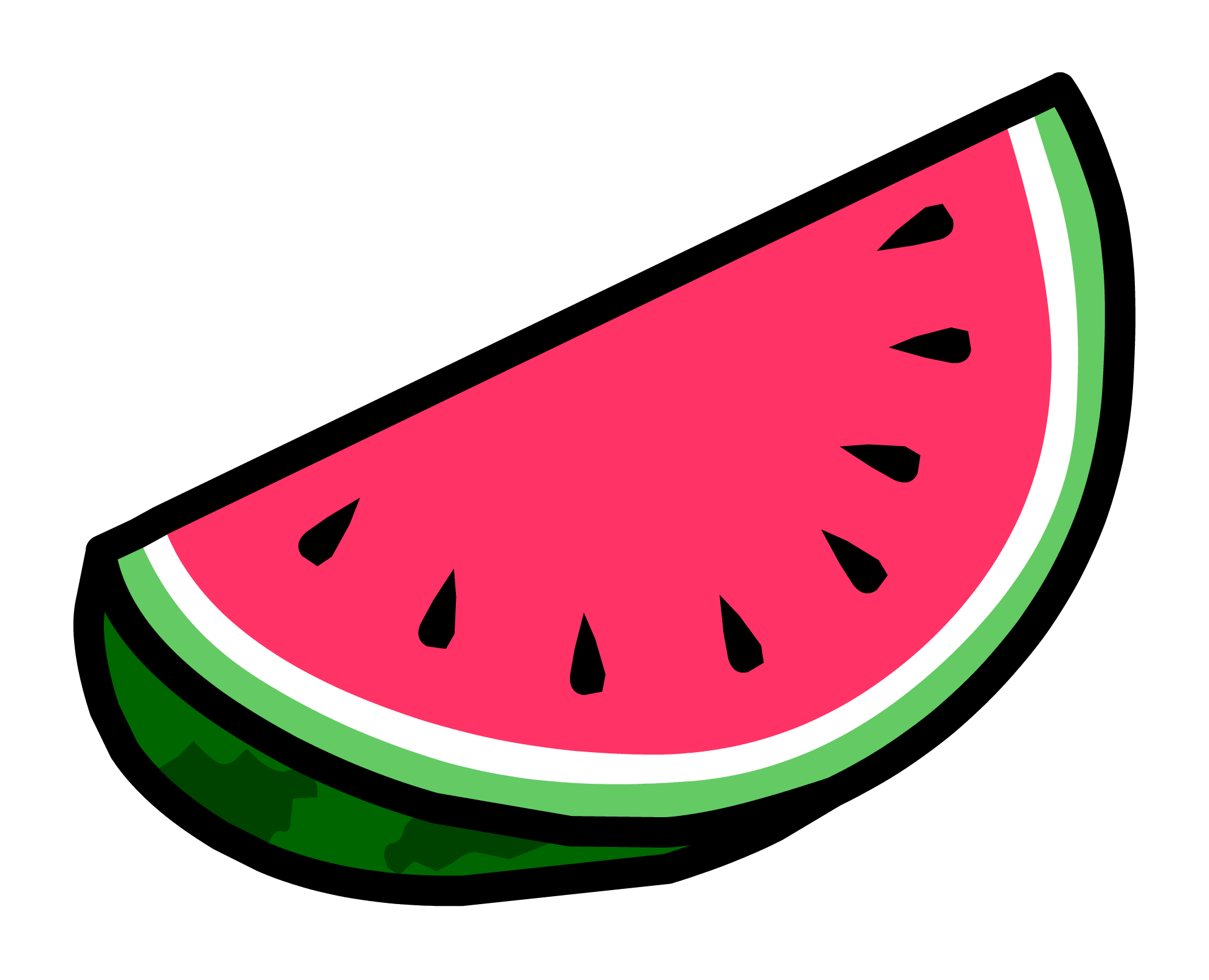 Picture Royalty Free Download Image Pin Png Club Penguin - Cartoon Watermelon No Background Clipart (1989x1613), Png Download