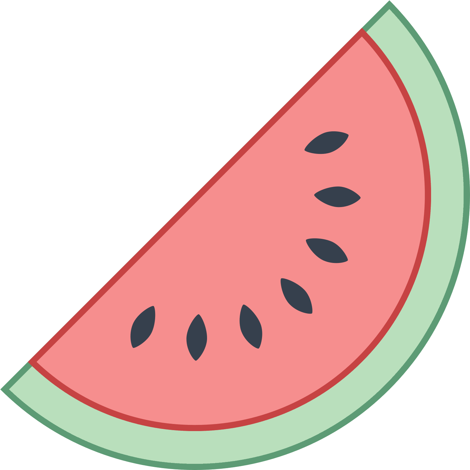 1600 X 1600 7 - Transparent Watermelon Clip Art - Png Download (1600x1600), Png Download