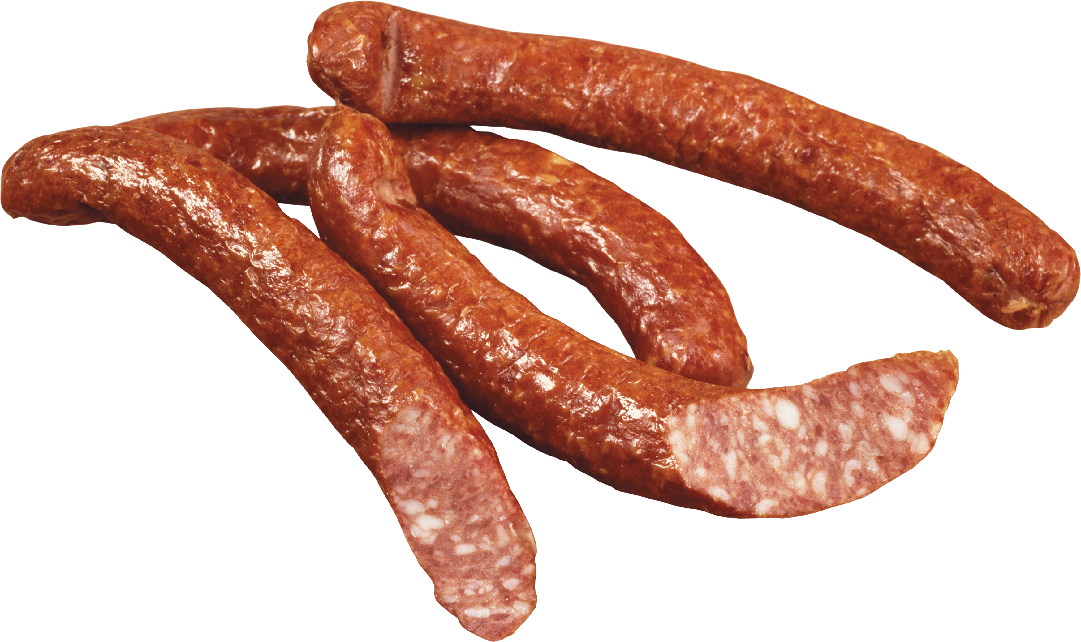 Sausage - Hot Sausage Png Clipart (3494x2076), Png Download