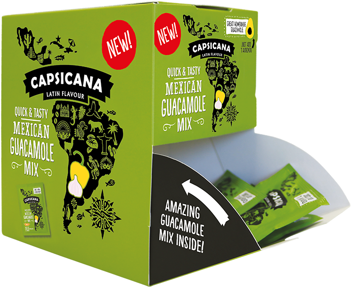 Capsicana Guacamole Mix - Graphic Design Clipart (760x623), Png Download