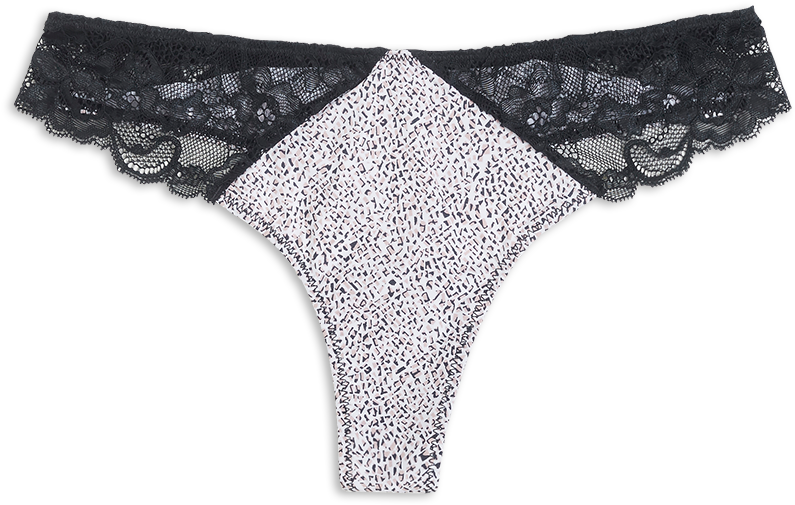 Thong Regular Black - Panties Clipart (888x888), Png Download