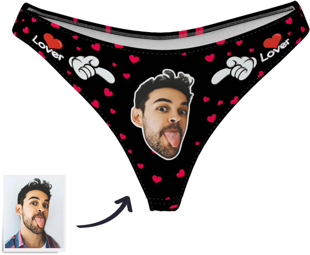 Women's Custom Face Thong Panty - Thong Clipart (1280x1280), Png Download