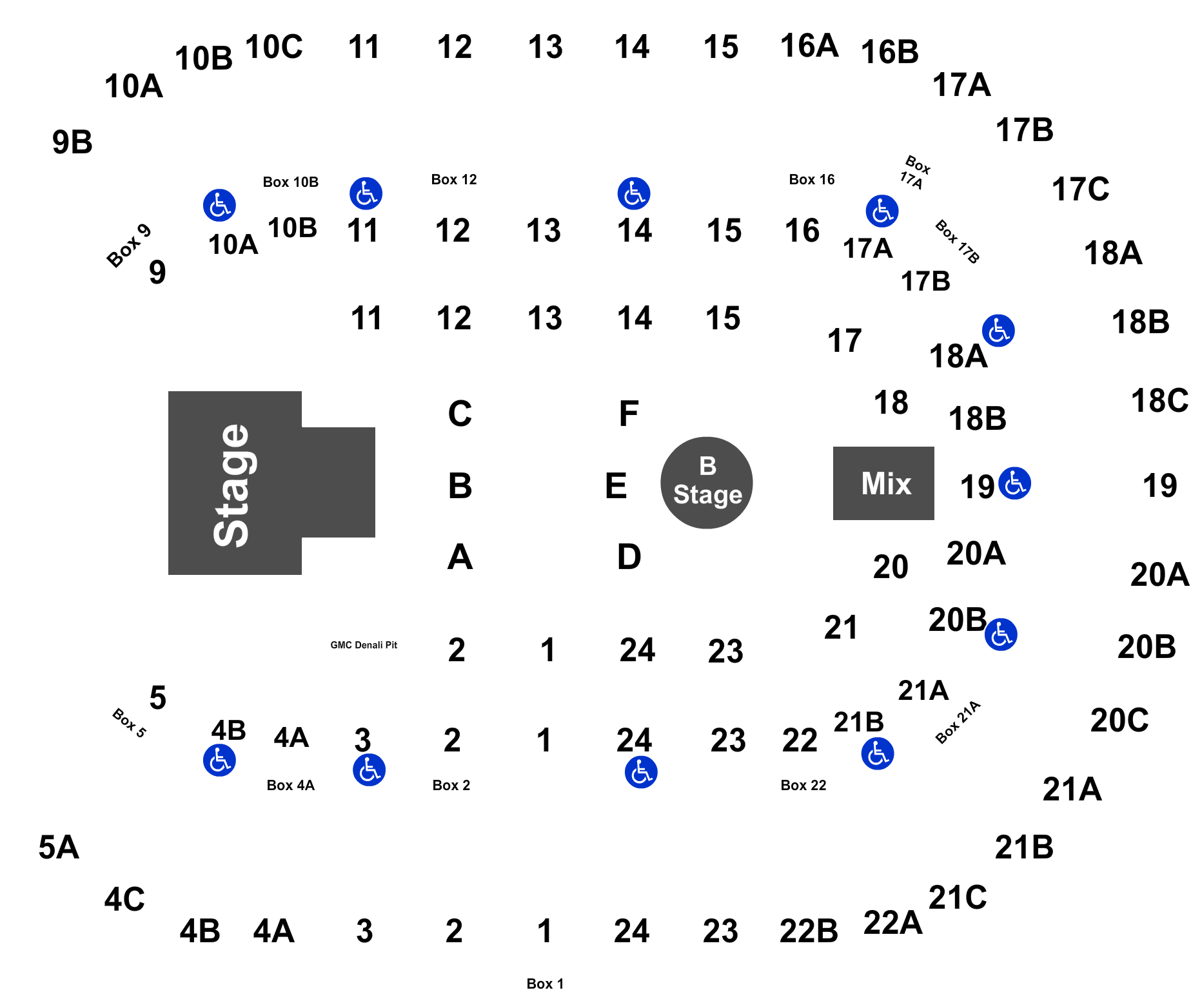 Full Map - San Diego Pechanga Arena Muse Seating Chart Clipart (2100x1600), Png Download