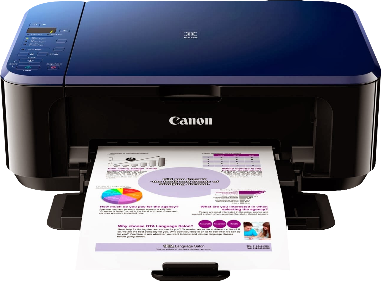 Canon Printer Transparent - Canon E510 Clipart (1384x1048), Png Download