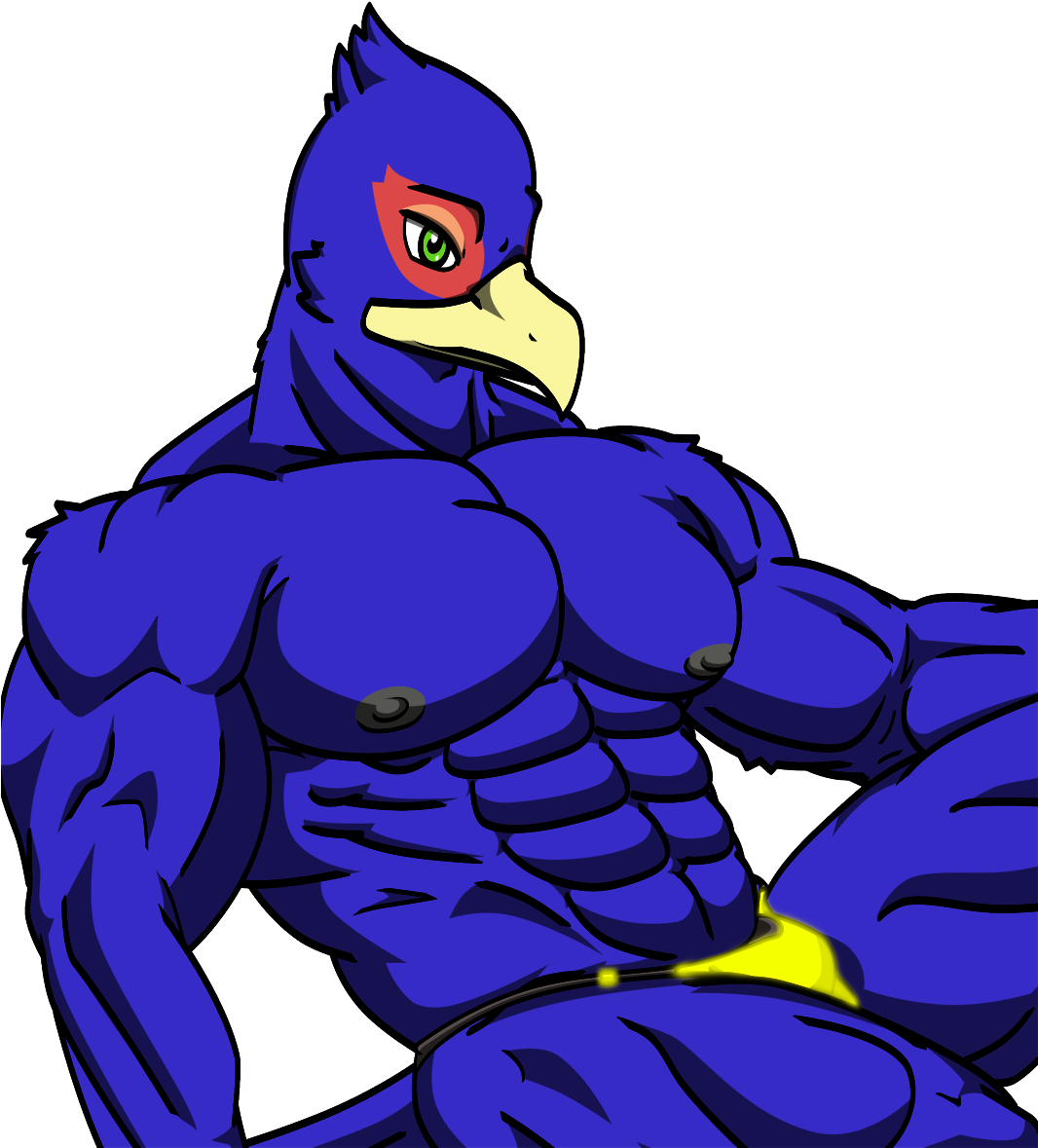 Falco's Space Thong - Cartoon Clipart (1065x1200), Png Download