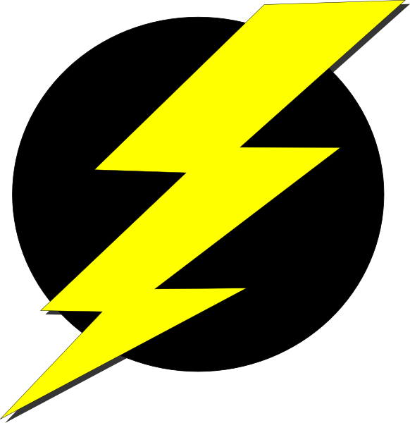 Storm Black Yellow 1 Svg Clip Arts 582 X 600 Px - Png Download (582x600), Png Download