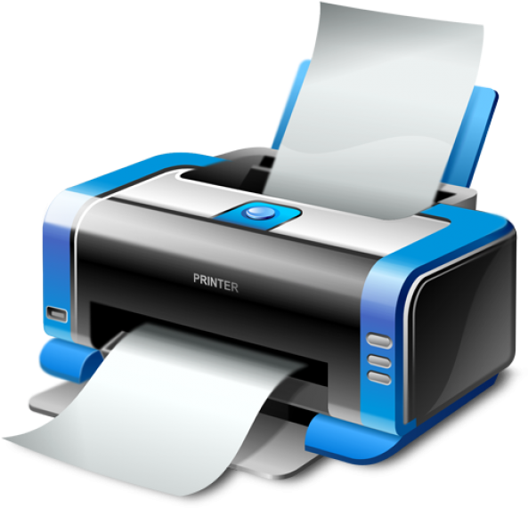 Printer Png Free Download - Computer Printer Png Clipart (600x600), Png Download