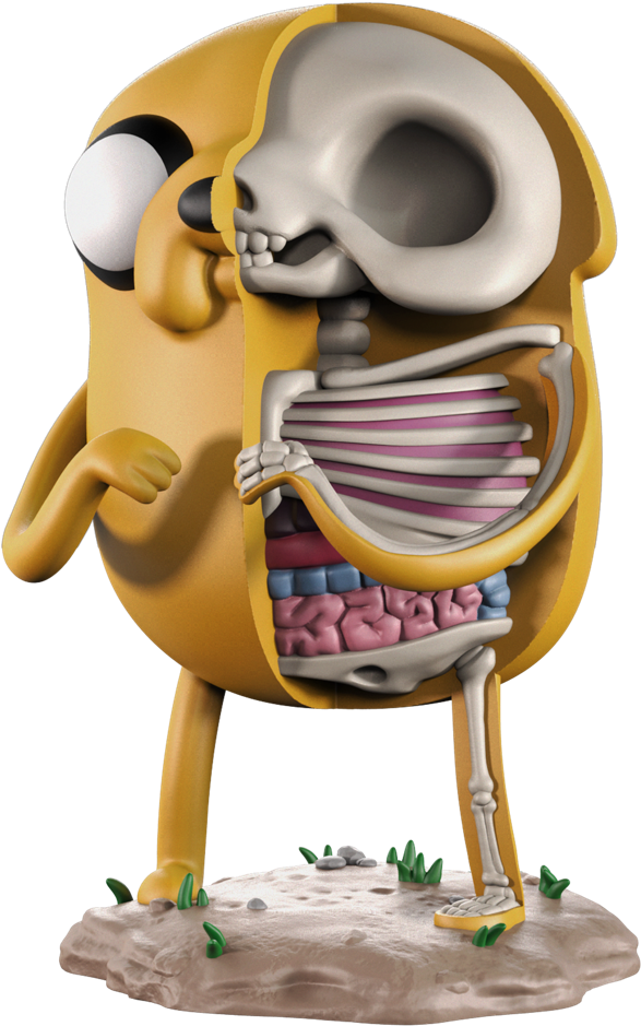 Adventure Time Jake Figure Clipart (1000x1000), Png Download