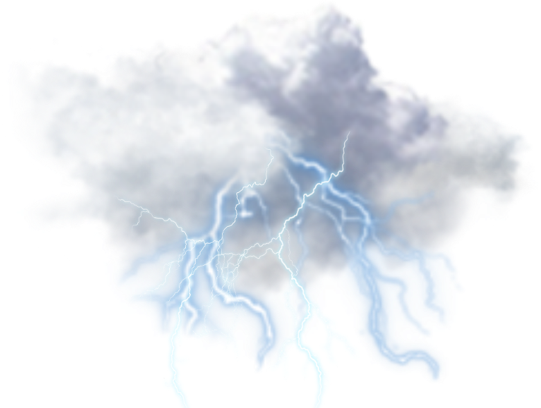 Storm Sticker - Lightning Clipart (1024x659), Png Download