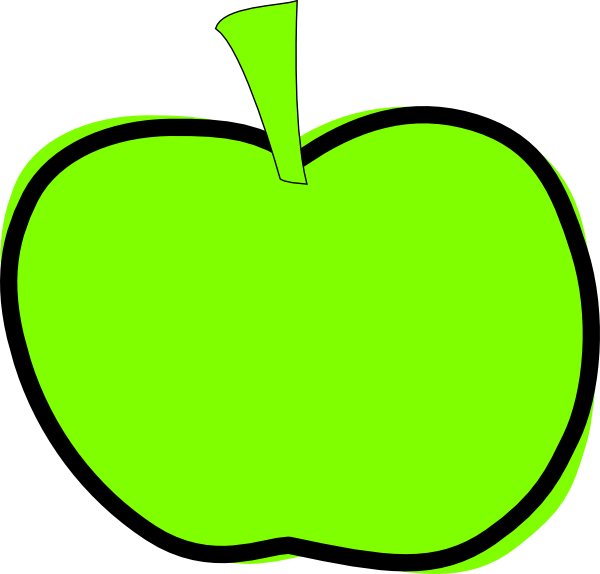 Green Apple Png Clipart (600x574), Png Download