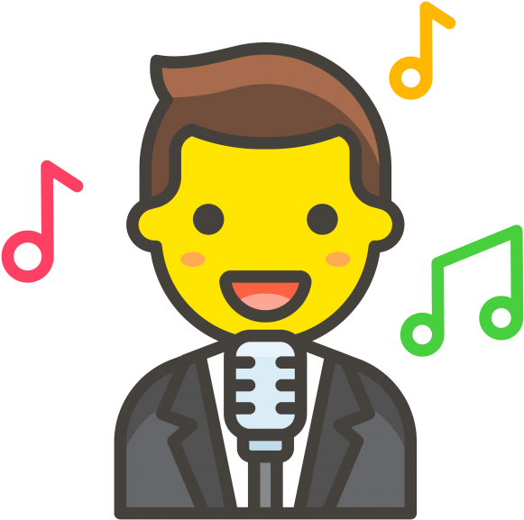 Man Singer - Singer Icon Png Clipart (866x650), Png Download