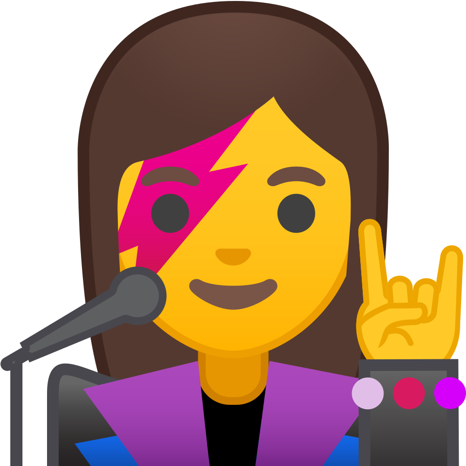 Download Svg Download Png - Singer Emoji Clipart (1024x1024), Png Download