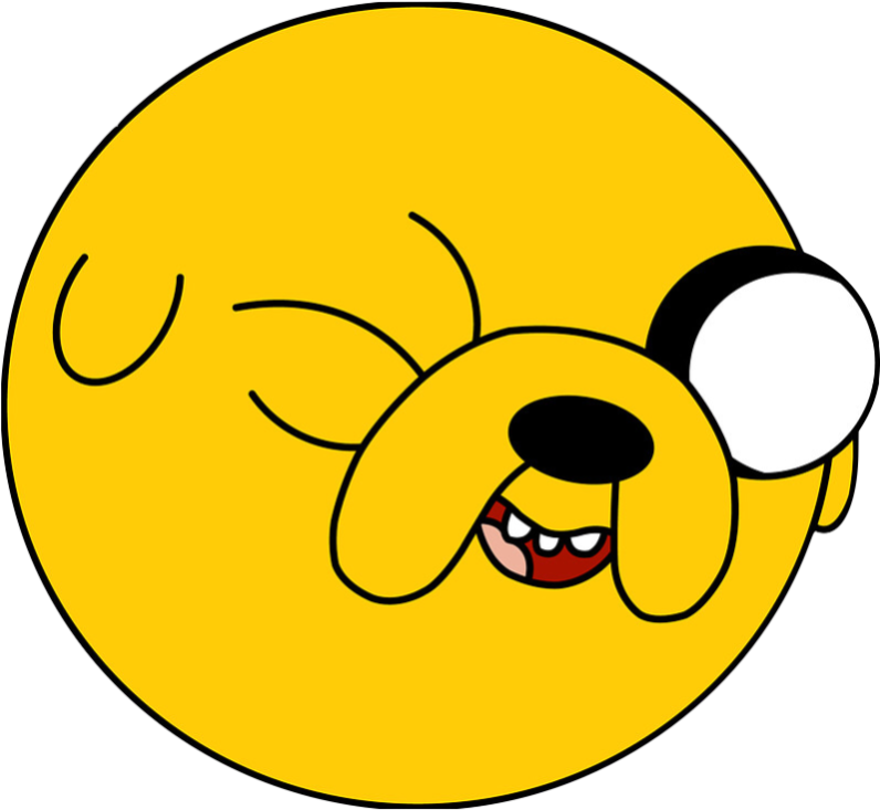 Animaljake The Dog - Adventure Time Jake Head Clipart (796x733), Png Download