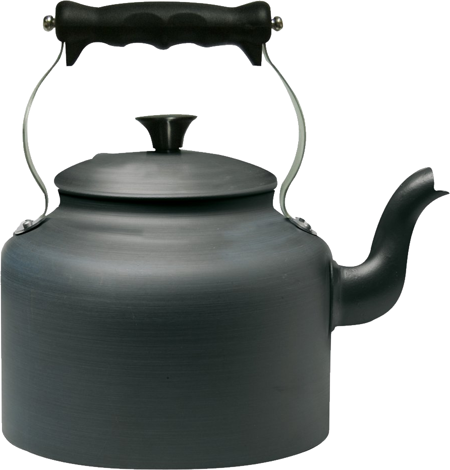 Kettle Png Image - Black Stove Top Kettle Clipart (892x931), Png Download