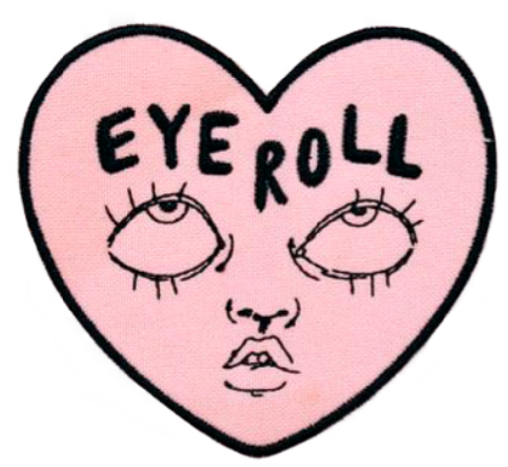 Eyeroll Eye Heart Eyes Look Doodle Eyerolling Clipart (1024x940), Png Download