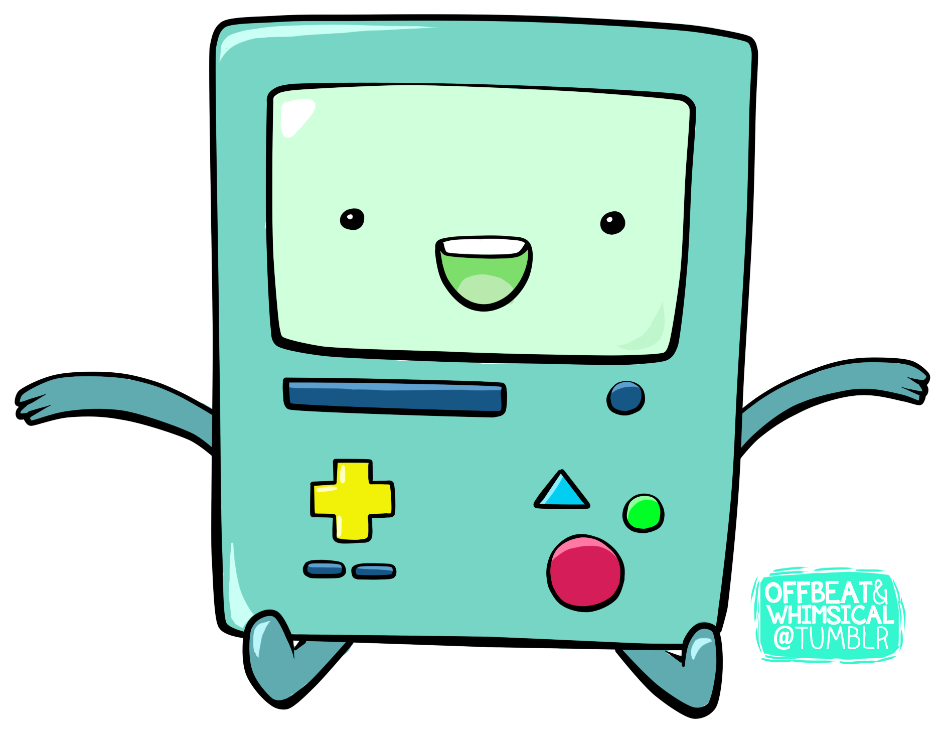 Drawing Adventure Bmo - Adventure Time Beemo Drawing Clipart (1971x1554), Png Download