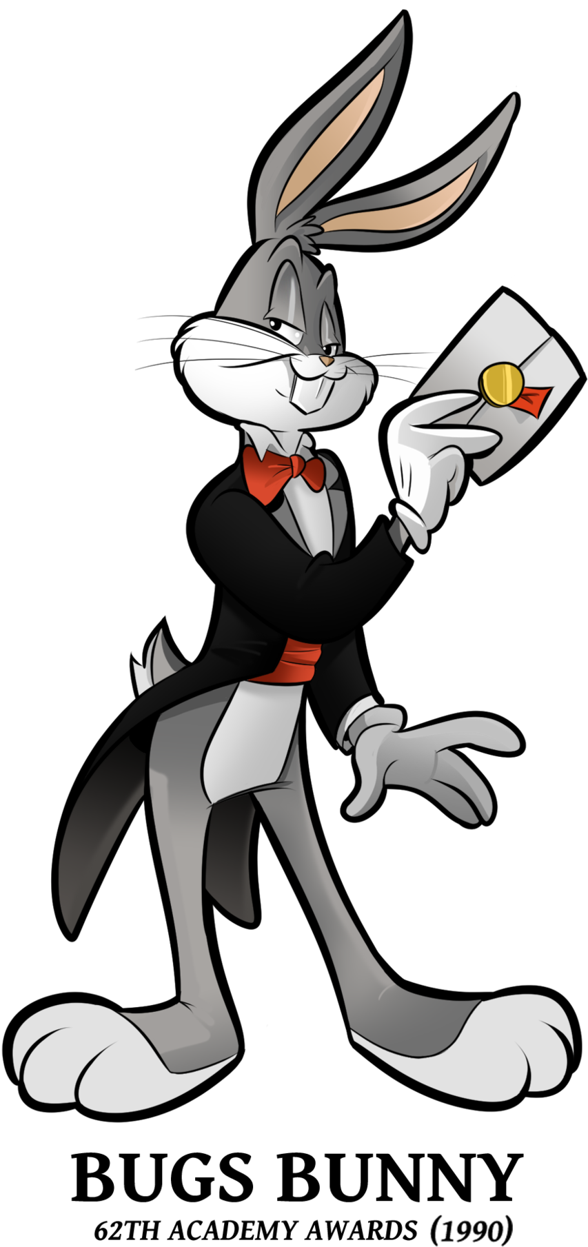 Png Free By Boscoloandrea Looney Tunes Pinterest - Bugs Bunny Tuxedo Clipart (1024x1855), Png Download