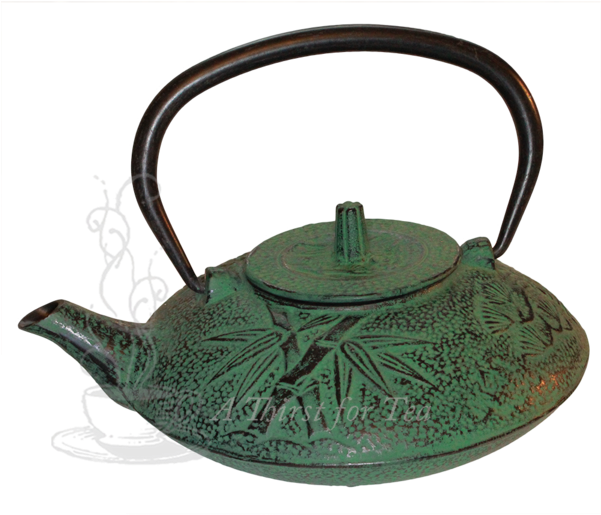 Green Cast Iron Teapot Clipart (600x600), Png Download