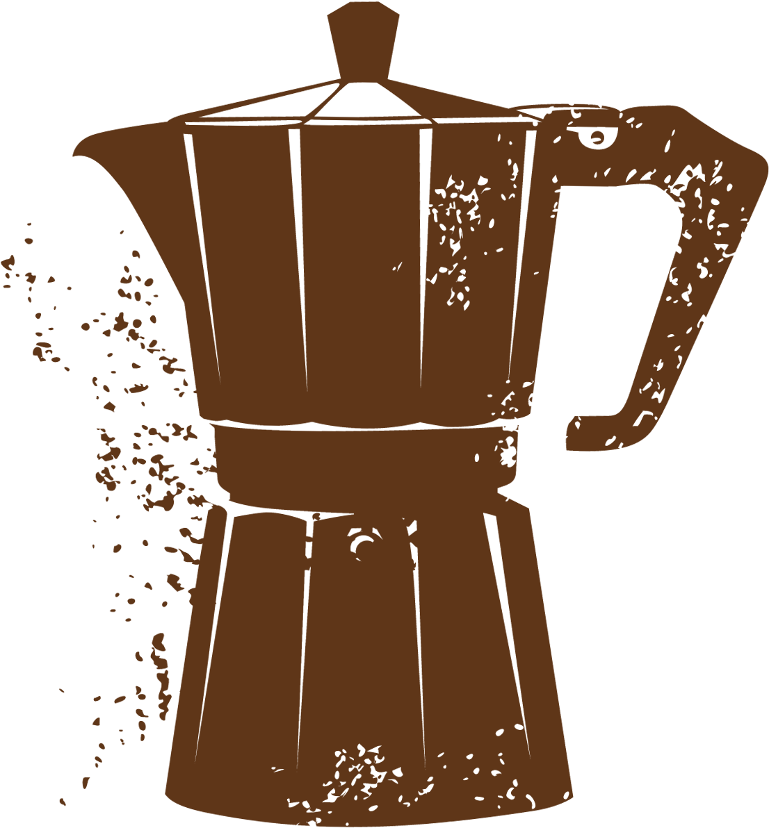 Cuban Coffee Maker Png Vector Clipart - Coffee Maker Png Vector Transparent Png (1148x1245), Png Download