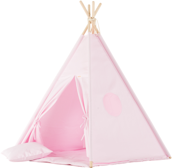 Plain Pink Teepee Set - Tipi Clipart (600x899), Png Download
