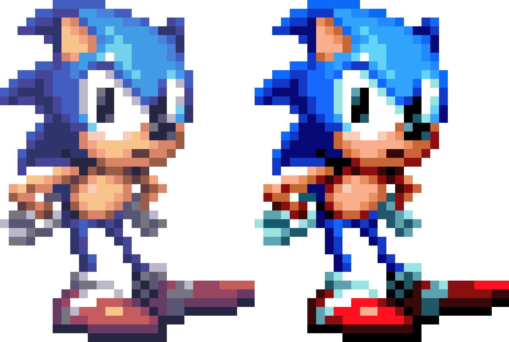 Something I Wanted To Show Off - Sonic Mania Sonic Sprites Clipart (1739x1170), Png Download