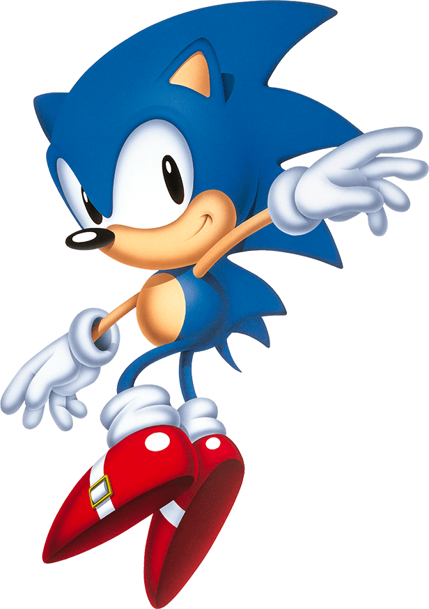 Sonic The Hedgehog Clipart Clip Art - Official Classic Sonic Art - Png Download (616x874), Png Download