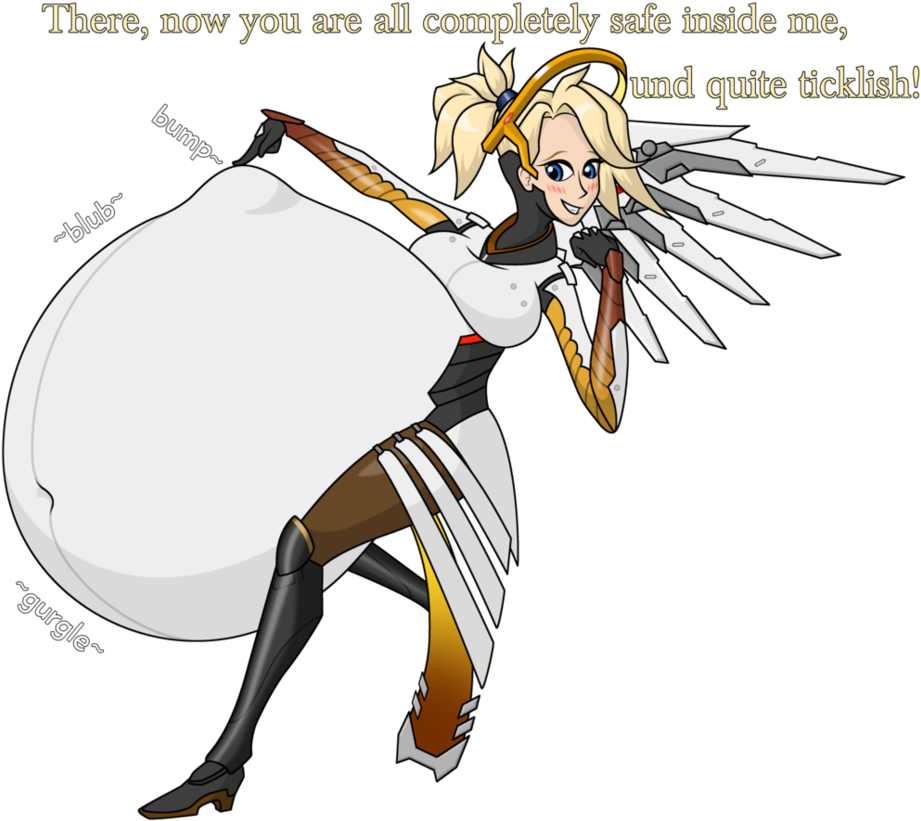 Mercy Carries The Team By Graphitedrake Clipart (921x821), Png Download