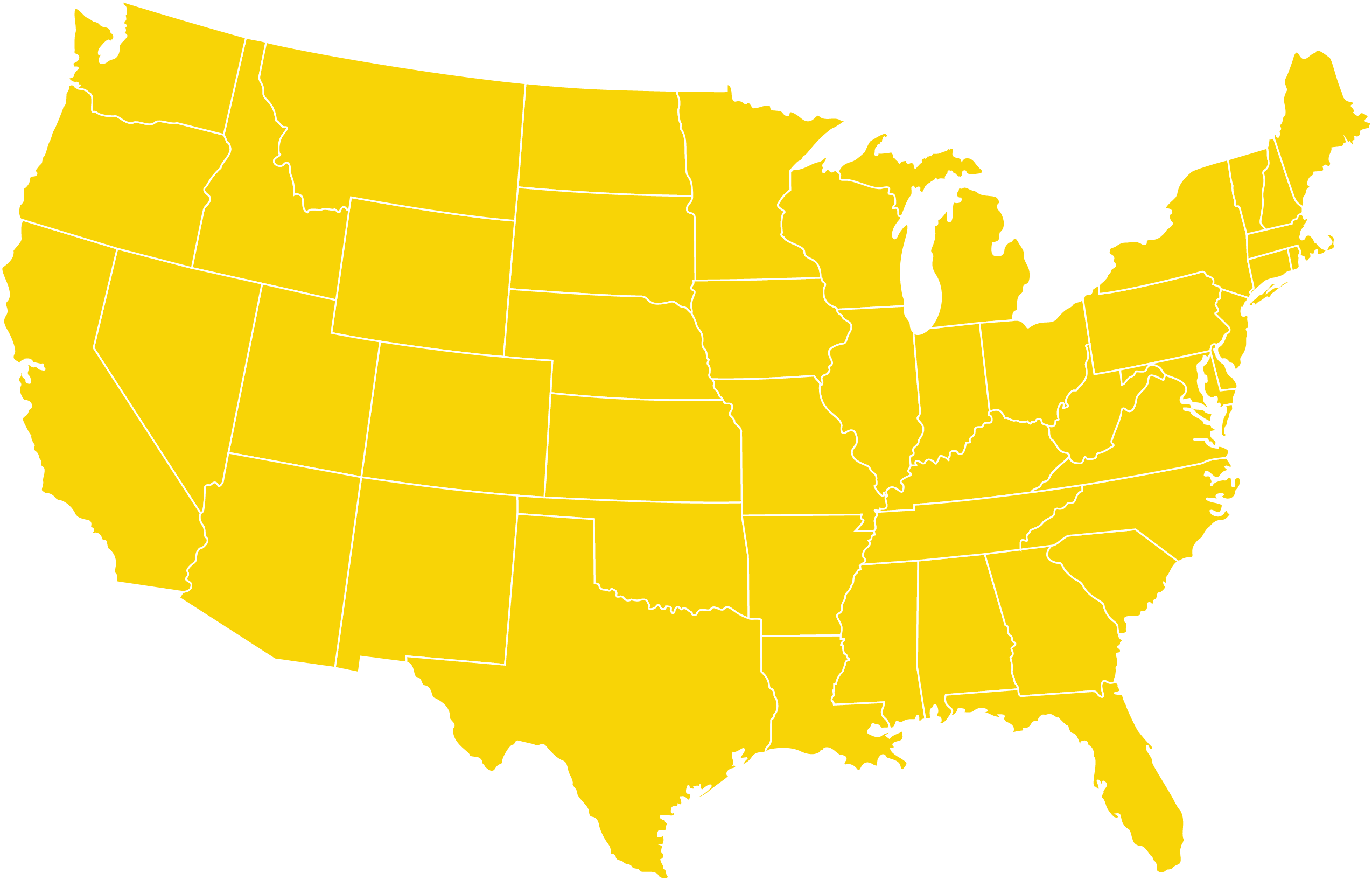 Map Of The Us That Shows Retailer Locations For Sprint - Electoral Votes Pics Trump Clipart (3300x2550), Png Download